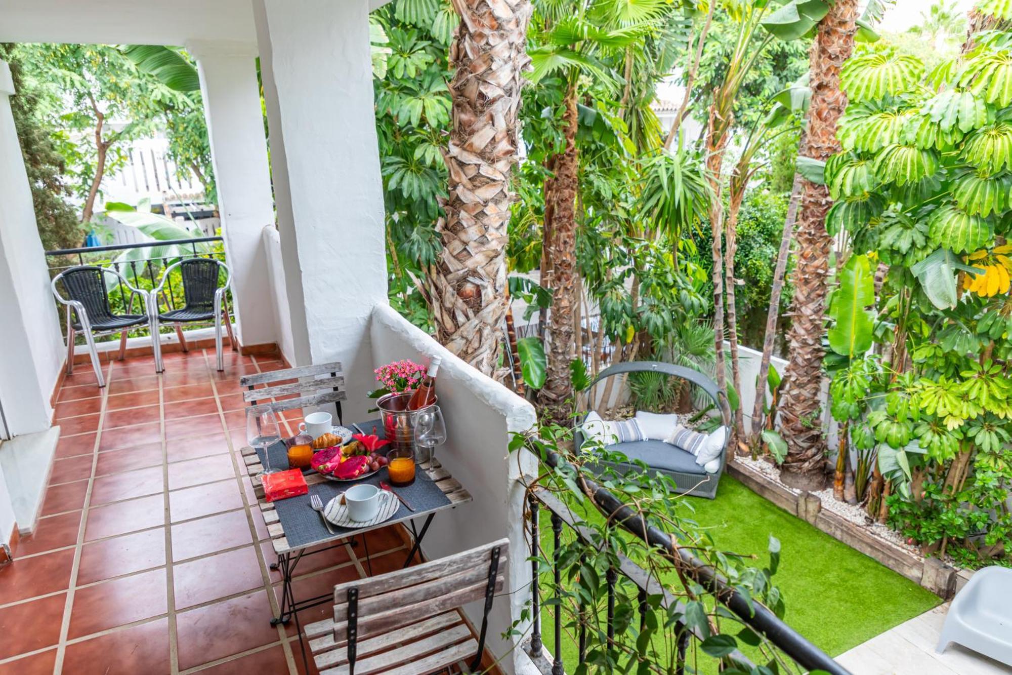 Covd 19 Free- Total Purified -design House Marbella- 3 Mn De Puerto Banus - Golden Mile - Tropical Garden&pool Ferienhaus Marbella